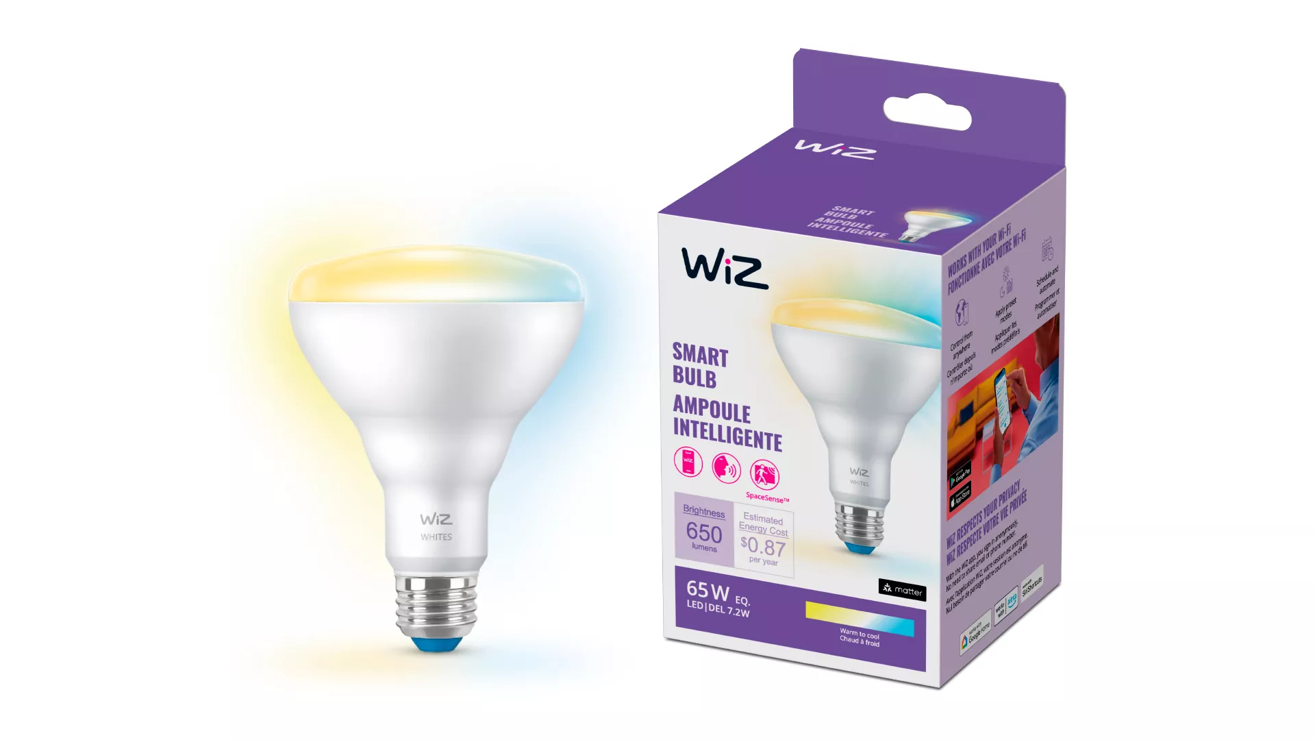 WiZ 046677604271 smart lighting Smart bulb Wi-Fi/Bluetooth – image 2