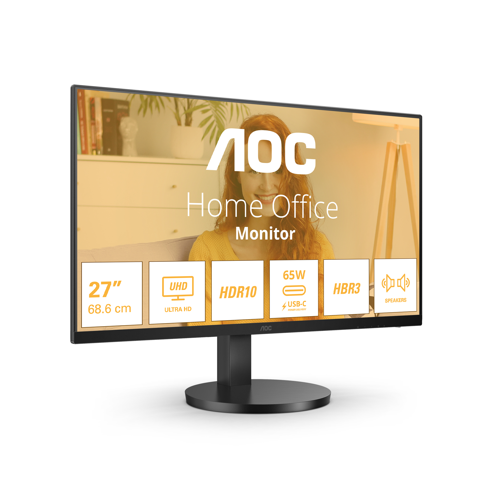 AOC B3 U27B3CF Monitor PC 686 cm 27 3840 x 2160 Pixel 4K Ultra HD LCD Nero (AOC Basic-line U27B3CF - B3 Series - monitor a LED