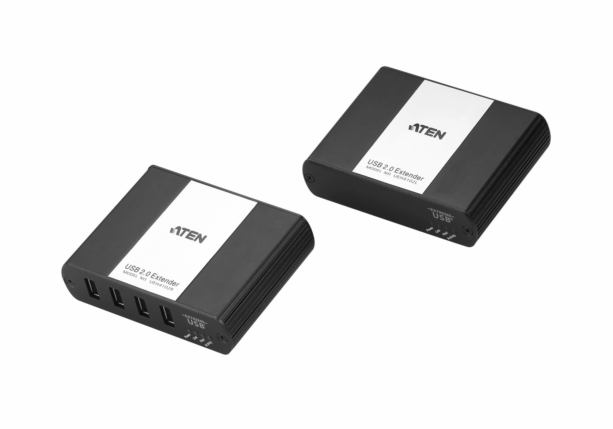 ATEN UEH4102-AT-E network extender Network transmitter & receiver Black 10, 100, 1000 Mbit/s – image 1