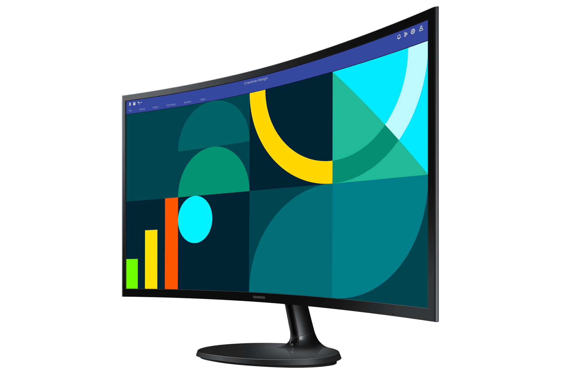 Monitor Samsung Essential S3 - 27" - Full HD - HDMI - VGA - Curvo - LS27D360GALXZX