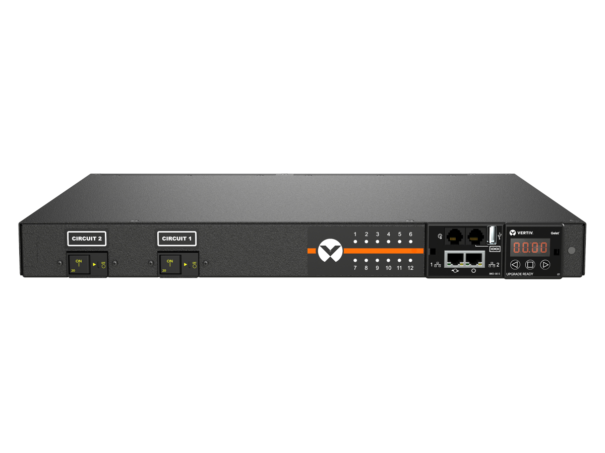 Vertiv Geist MNR3E1R6-12S203-3TL5A0H10-S power distribution unit (PDU) 12 AC outlet(s) 0U Black