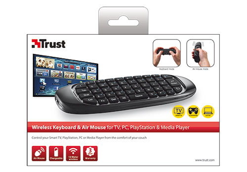 Trust Wireless Keyboard & Air Mouse for TV, PC, PS & Media Player – image 3