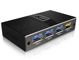 ICY BOX IB-AC611 5000 Mbit/s Black – image 1