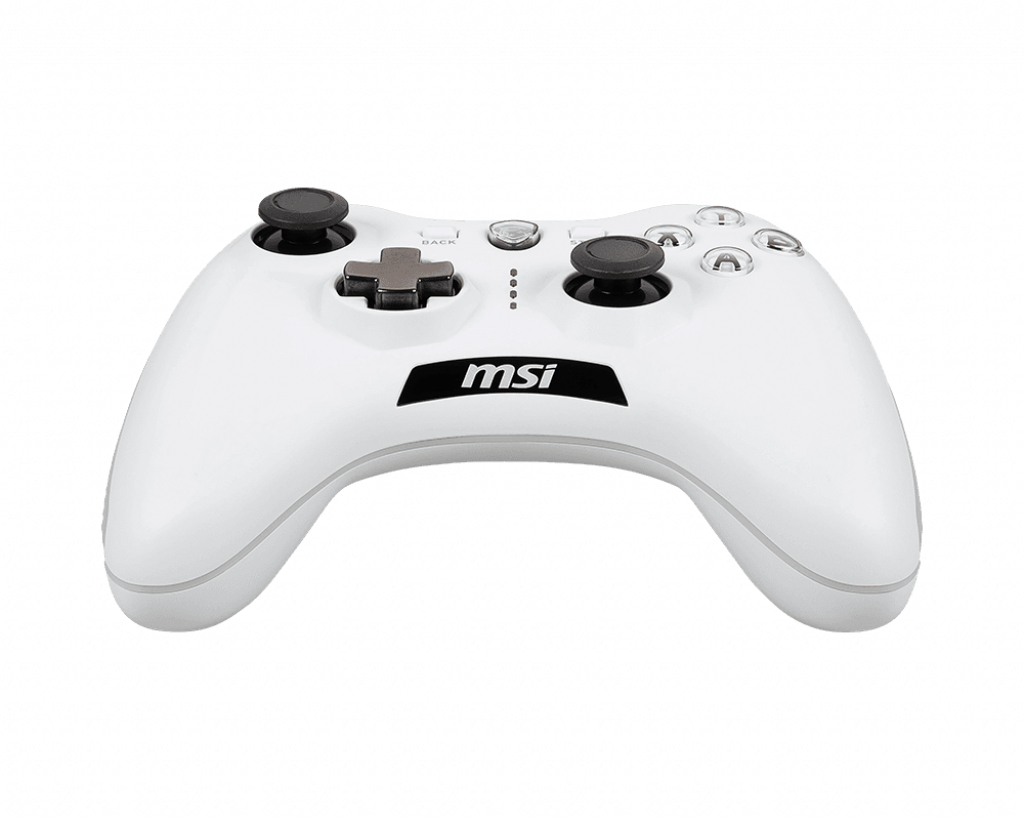 MSI FORCE GC20 V2 WHITE Gaming Controller 'PC and Android ready, Wired, adjustable D-Pad cover, Dual vibration motors, Ergonomic design, detachable cables' – image 3