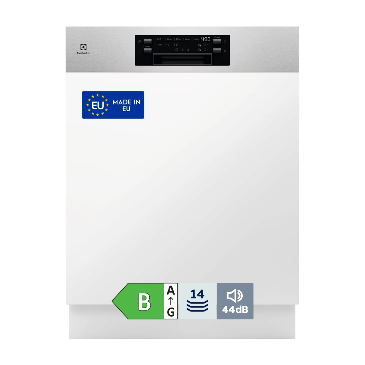 Electrolux E62IB201SX Semi built-in 14 place settings