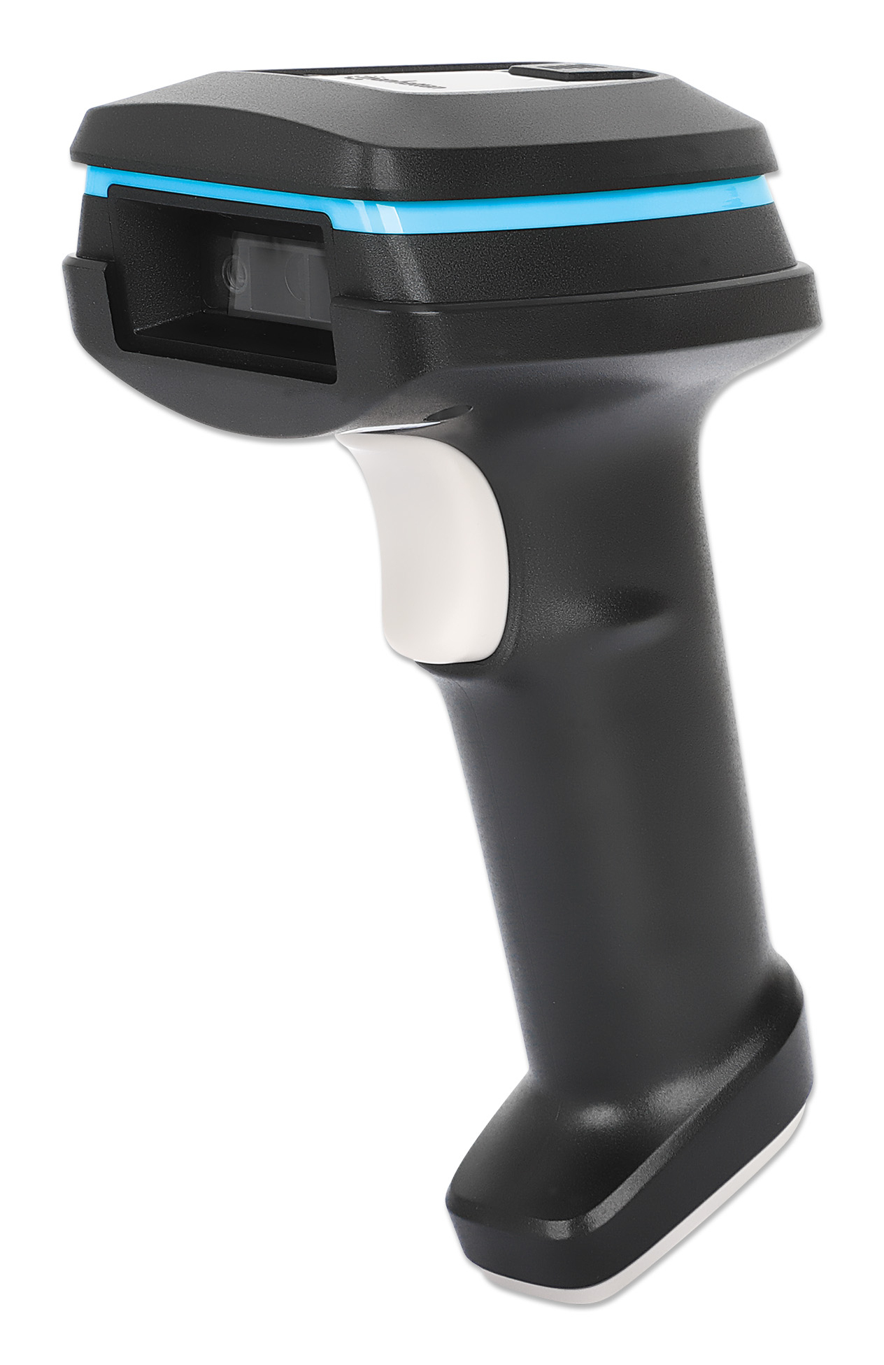 Manhattan 2D Long Range LED Barcode Scanner USB 450mm Scan Depth Max Ambient Light 100000 lux (sunlight) Supports symbologies - 1D (x21 versions) and 2D (x10 versions) Scanner RJ45 to USB 1.8m cable (most popular type which is USB-A) Black 3