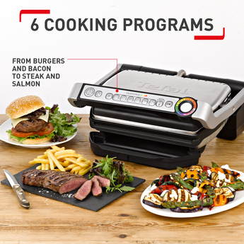 Tefal OptiGrill + Intelligent Health Grill, 6 Automatic Settings, Stainless Steel – image 4