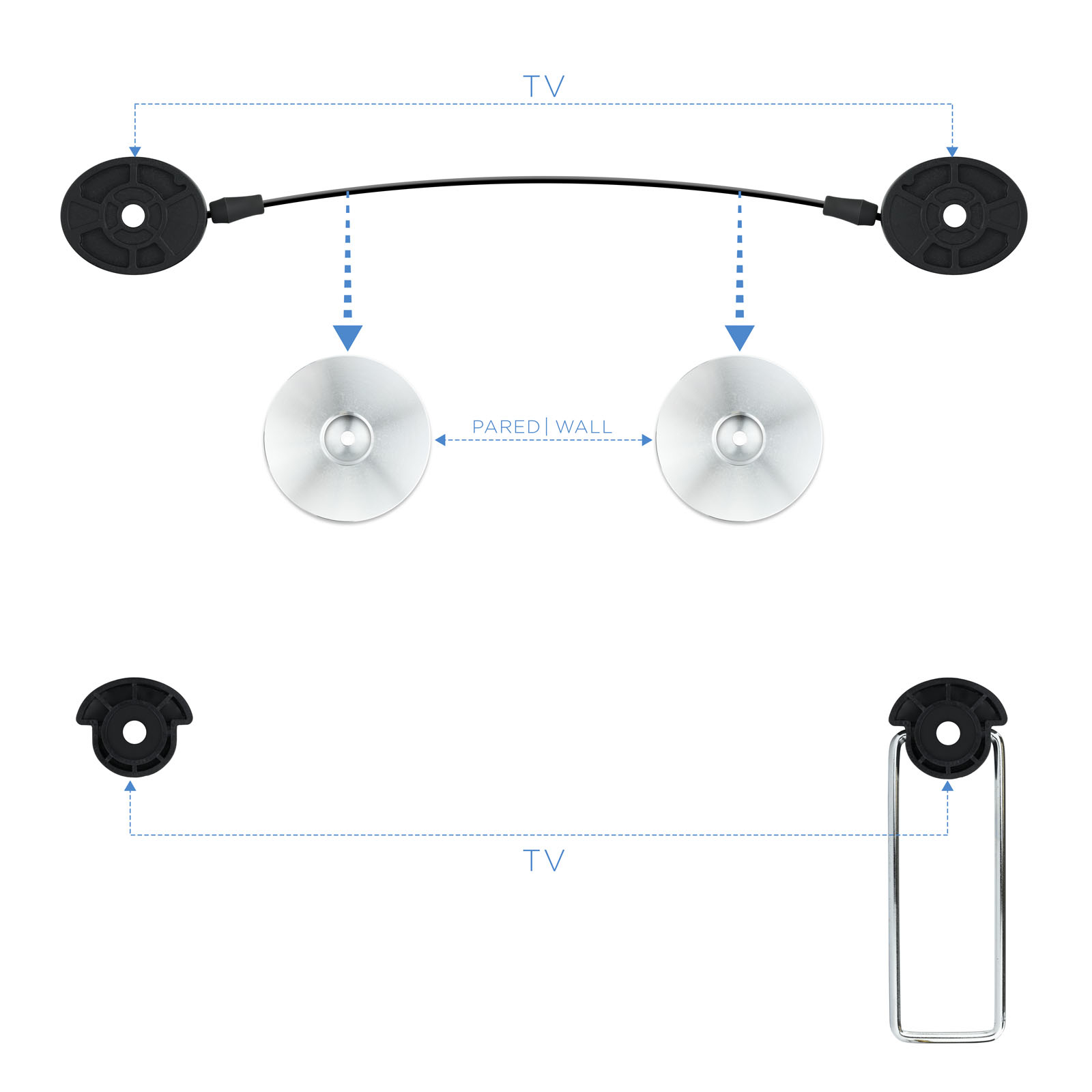 TooQ LED1055F-B TV mount/stand – image 2