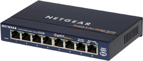 NETGEAR ProSafe™ 8 Port Gigabit (10/100/1000) Ethernet Desktop Switch (3 Pack)