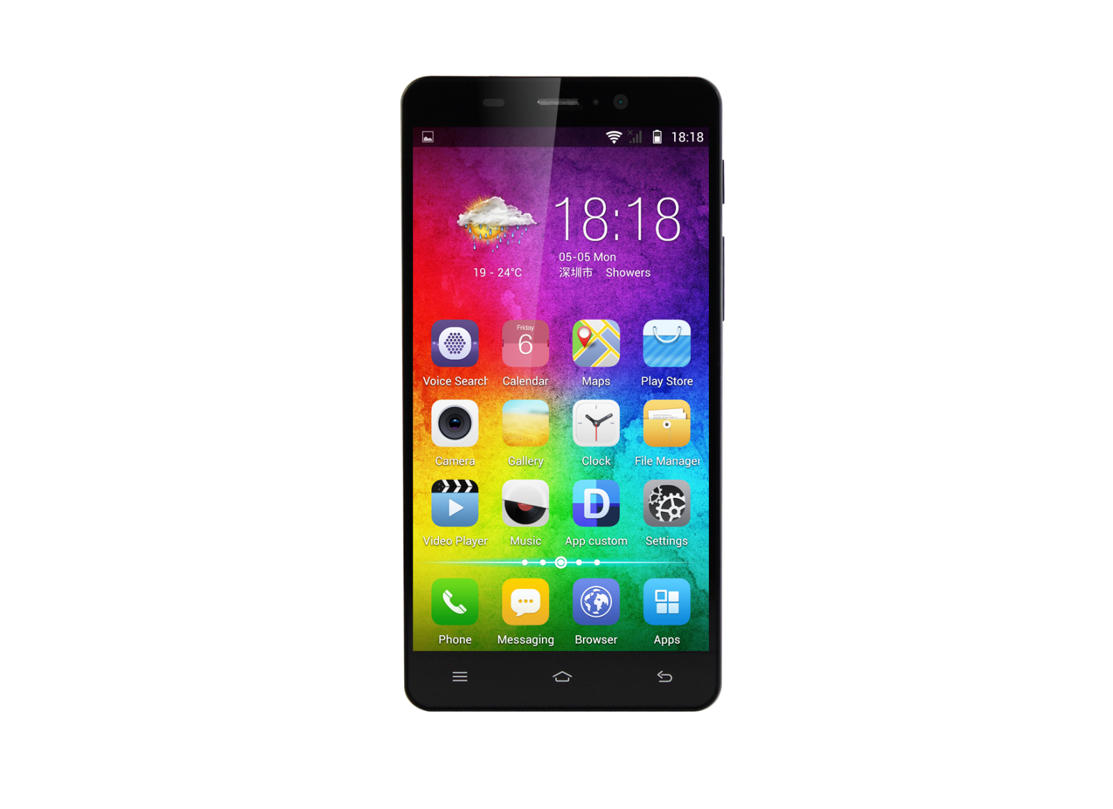 AOC P50 12.7 cm (5") Dual SIM Android 4.4.2 3G 1 GB 8 GB 2000 mAh Black – image 1