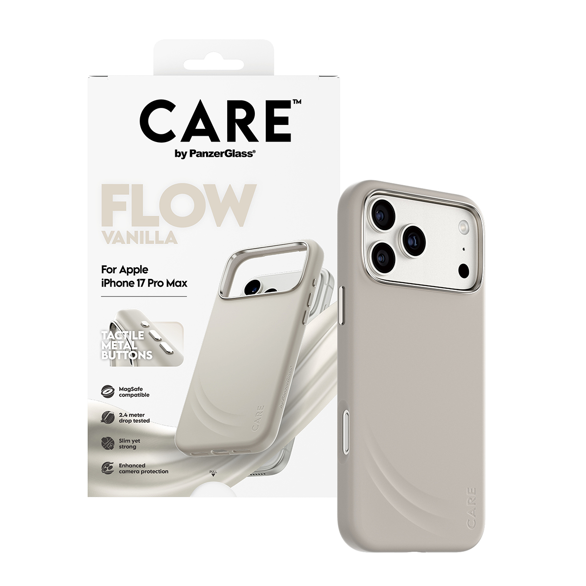 PanzerGlass CARE™ by PanzerGlass® Flow Case Vanilla w. MagSafe iPhone 18 Pro Max | 17 Pro Max – image 5