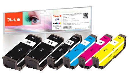 Peach PI200-487 ink cartridge 6 pc(s) Standard Yield Black, Cyan, Magenta, Yellow