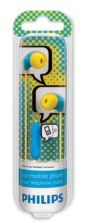 Philips SHE3575YB/10 headphones/headset Wired In-ear Calls/Music Blue, Yellow – image 2