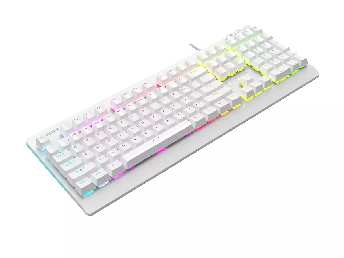 Philips SPK8307WHR/93 keyboard Gaming USB QWERTY White – image 2