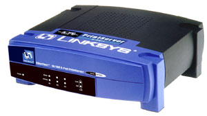 Linksys EtherFast® 3-Port 10/100 PrintServer