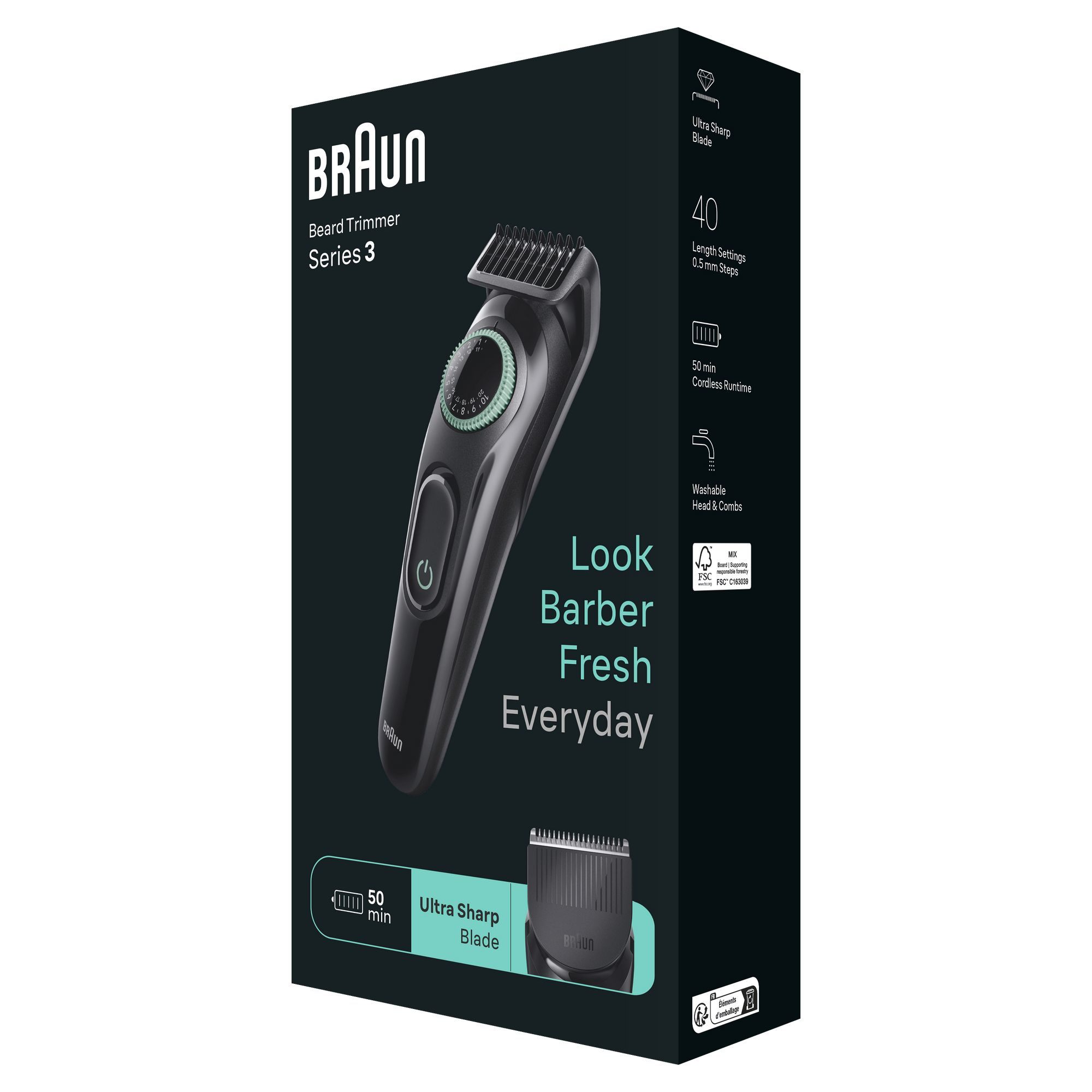 Braun BeardTrimmer 3 BT3411 Battery 40 – image 2