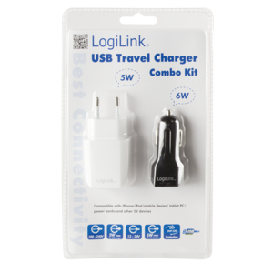 LogiLink PA0109 mobile device charger Smartphone, Tablet Black, White AC, Cigar lighter Auto, Indoor – image 2