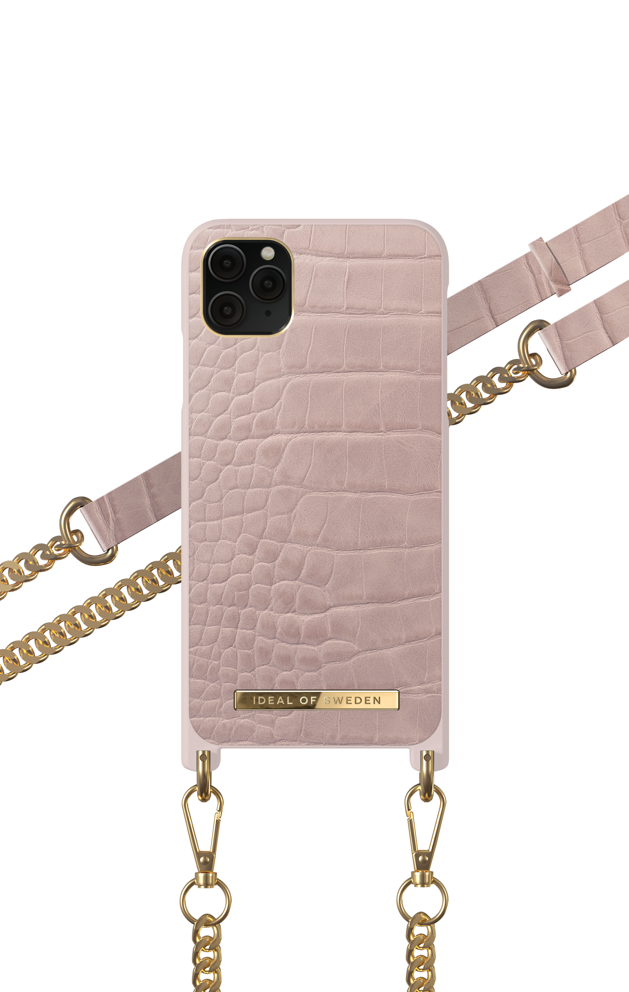 iDeal of Sweden Atelier Necklace Case iPhone 11PM/XSM Misty Rose Croco – image 5