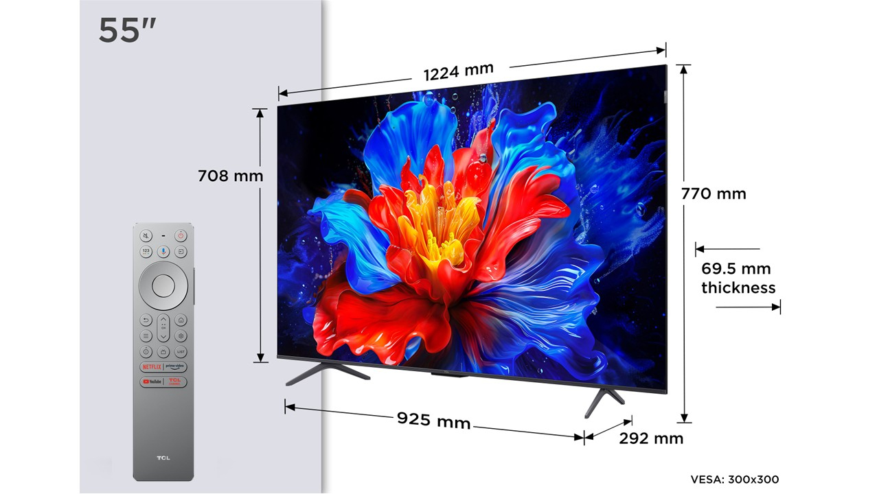 TV TCL 55QLED810K 4K QLED 144Hz avec Google TV et système sonore Onkyo 2.1 — photo 4