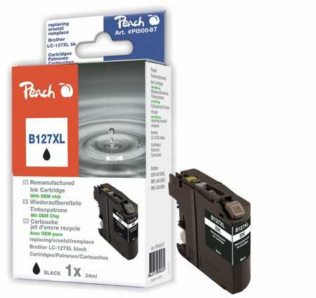 Peach PI500-87 ink cartridge 1 pc(s) High (XL) Yield Black