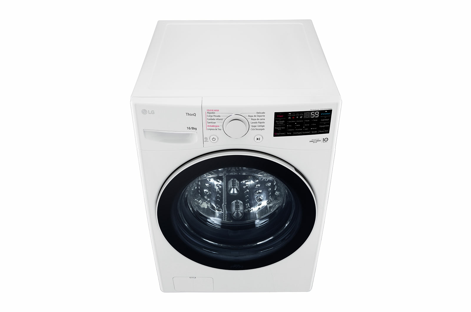 LG WD16WG2S6P washer dryer Freestanding Front-load White – image 9