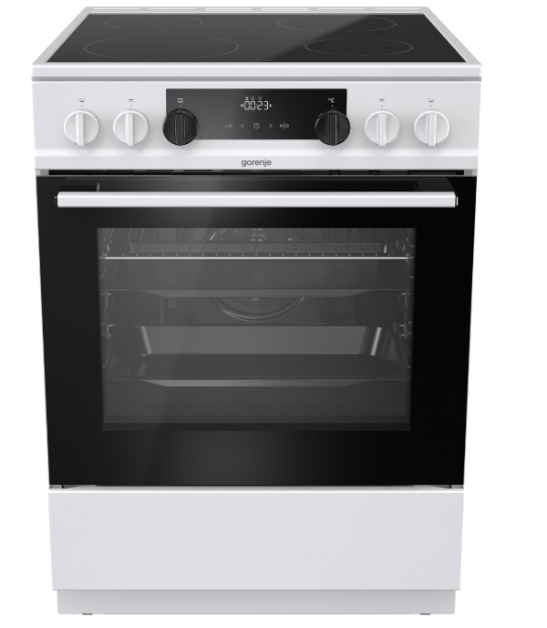 Gorenje EC6341WD Range cooker Electric Ceramic hob Black, White – image 3