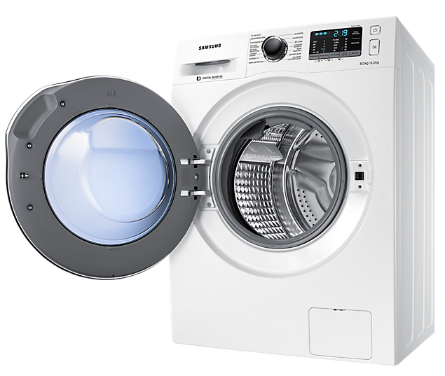 Samsung WD80J5430AW washer dryer Freestanding Front-load White – image 4