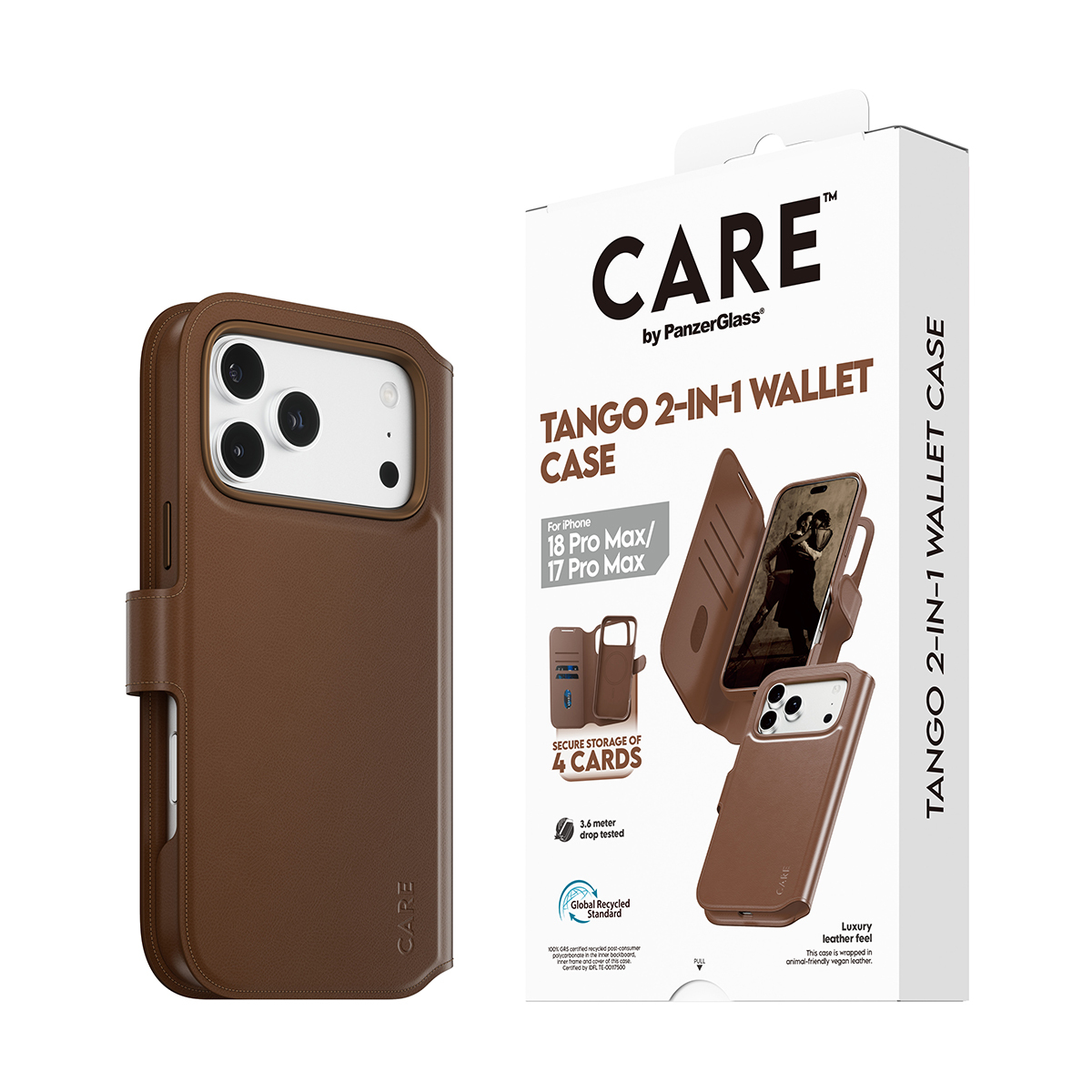 PanzerGlass CARE™ by PanzerGlass® Tango 2-in-1 Wallet Case Brown w. MagSafe iPhone 18 Pro Max | 17 Pro Max – image 6