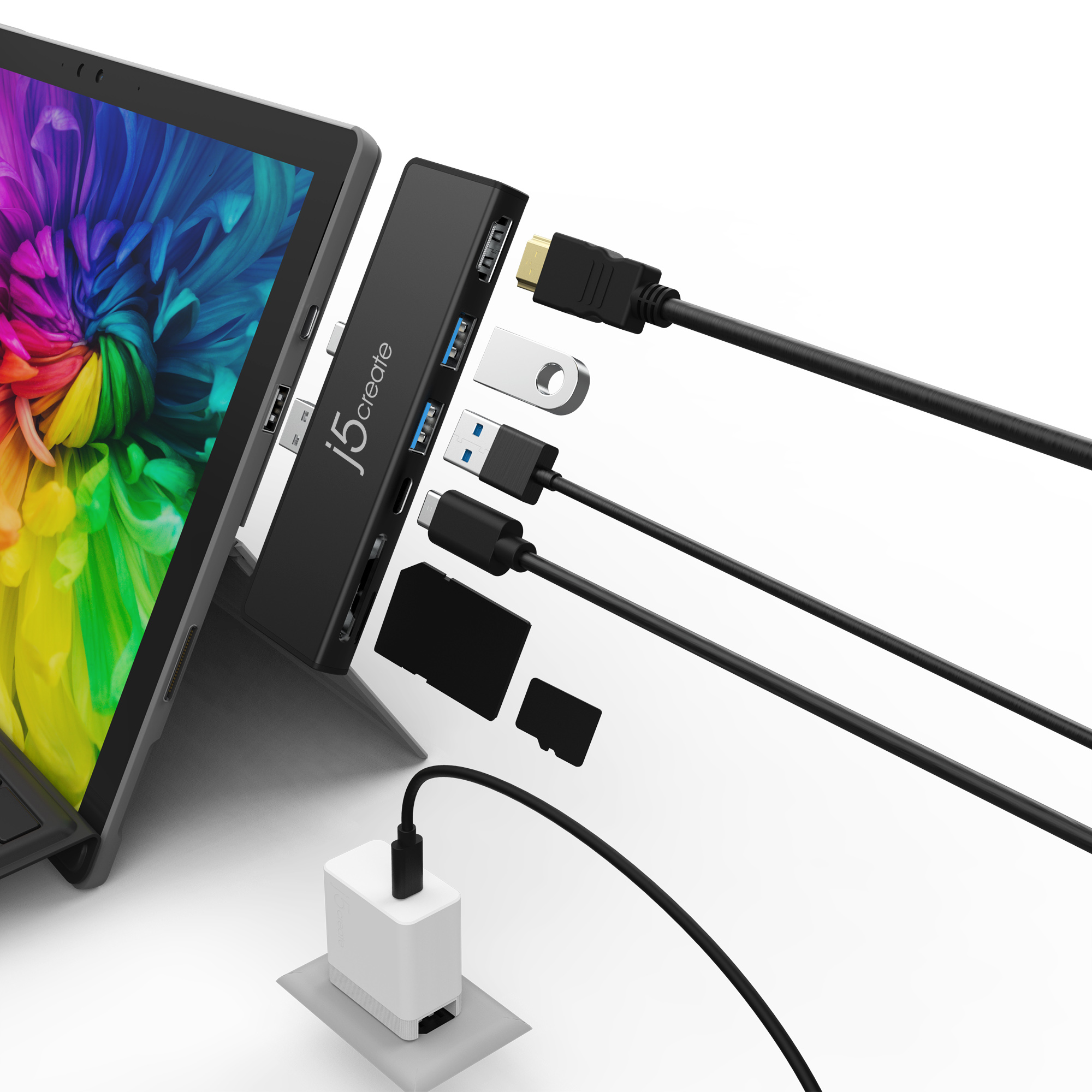 j5create JCD324B-N Ultradrive Minidock™ for Surface™ Pro 7 – image 6