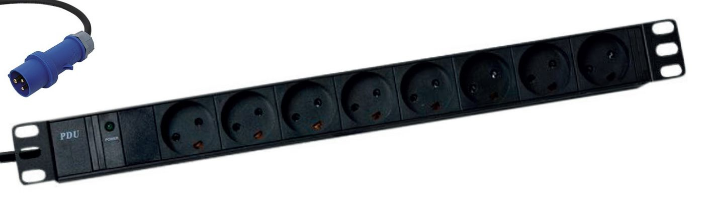 Lanview LVR261881D power distribution unit (PDU) 8 AC outlet(s) 1U Black