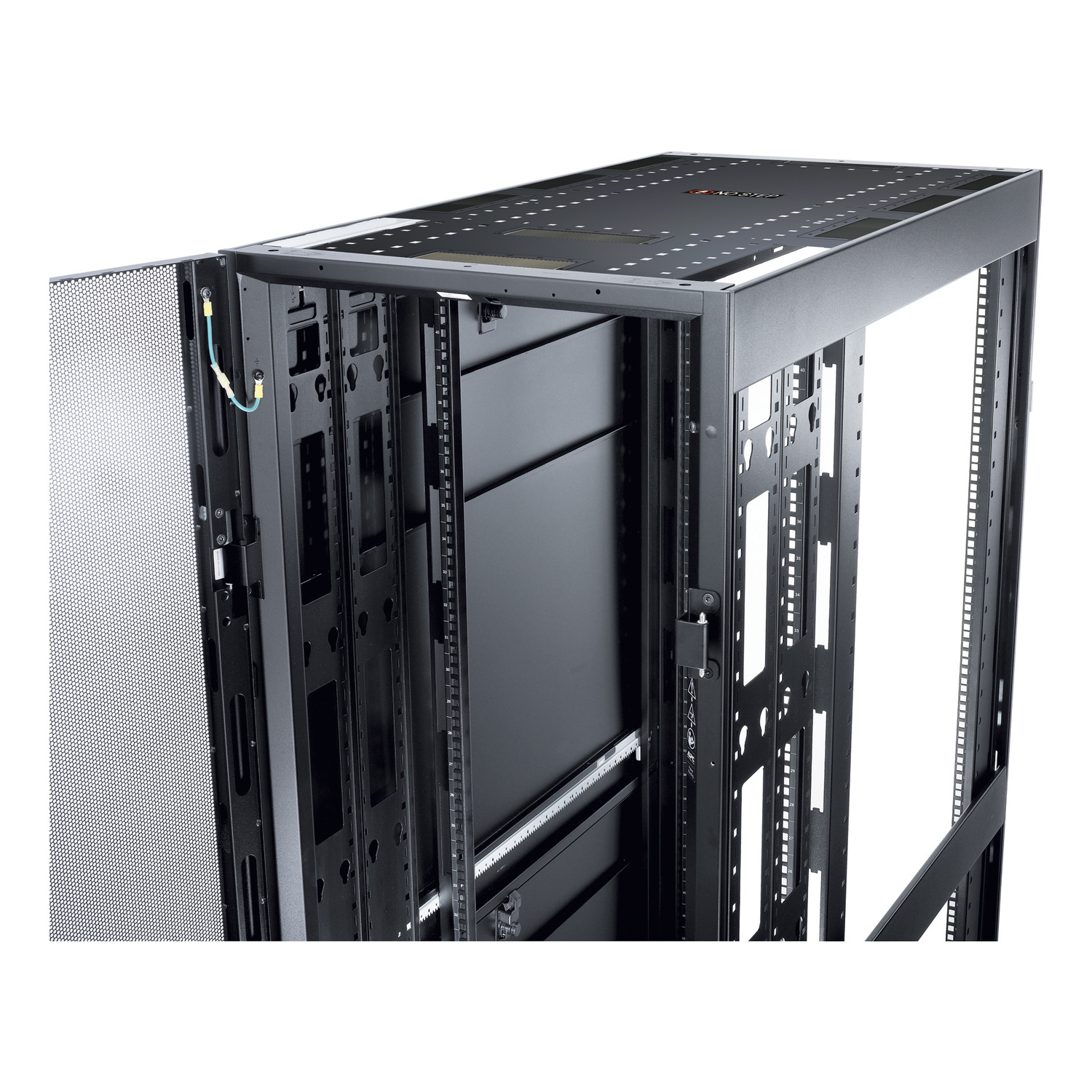 APC NetShelter SX, Server Rack Enclosure, 45U, Shock Packaging, 2000 lbs, Black, 2124H x – image 9