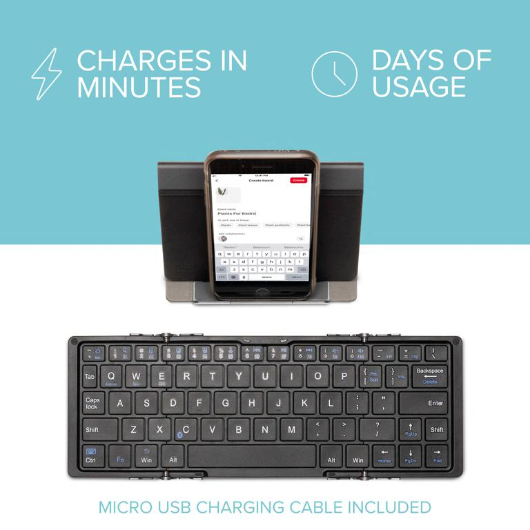 Plugable Technologies BT-KEY3 mobile device keyboard QWERTY English Bluetooth Black – image 5