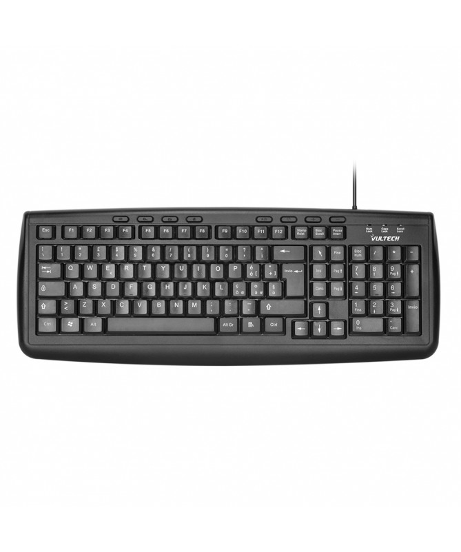 Vultech KEY-616M keyboard Universal USB QWERTY Italian Black