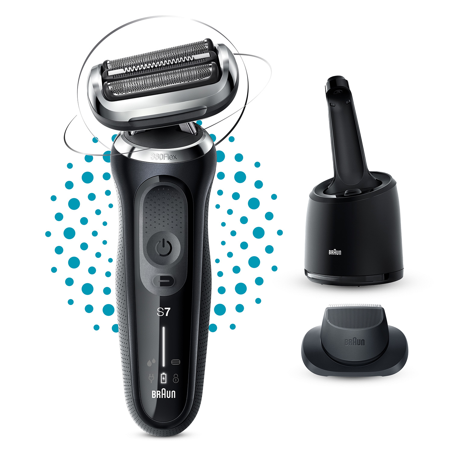 Braun Series 7 71-N7200cc Foil shaver Trimmer Black