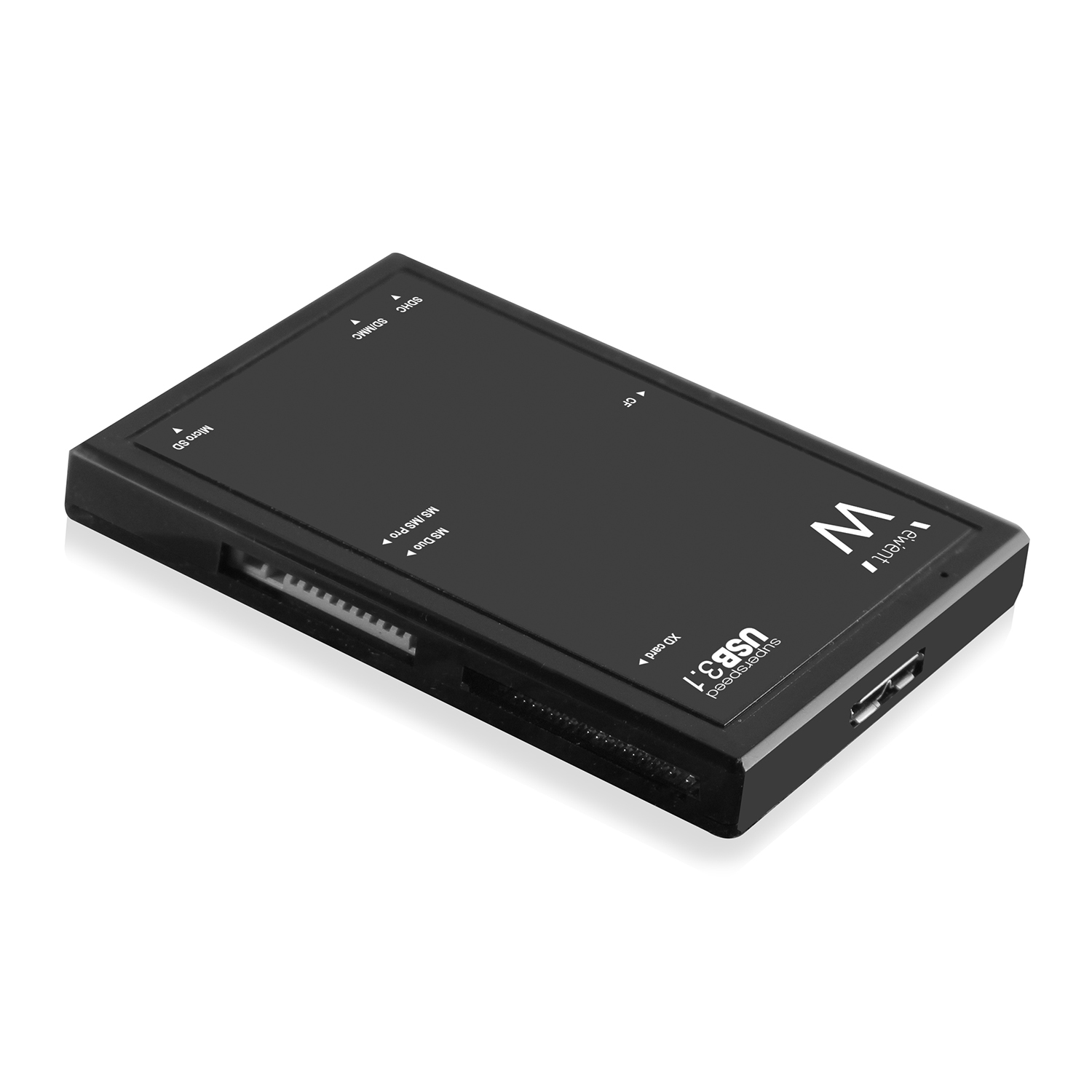 Ewent EW1074 card reader USB 3.2 Gen 1 (3.1 Gen 1) Type-B Black – image 2