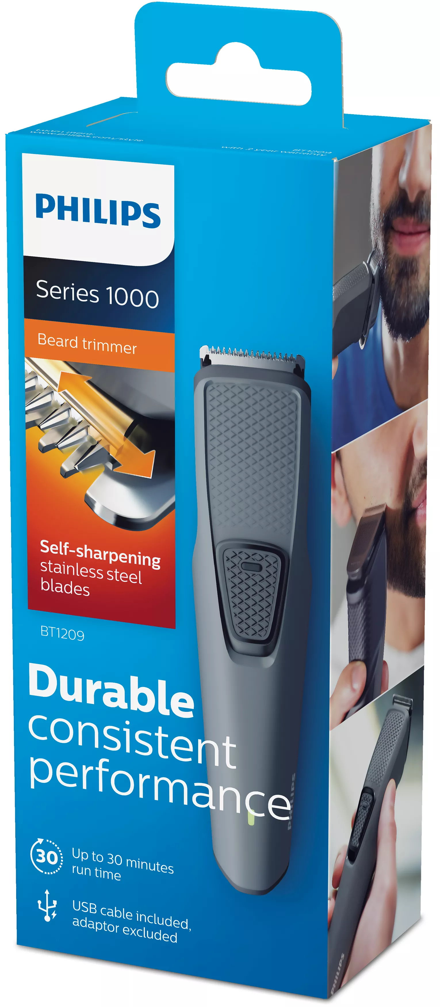 Philips Beardtrimmer series 1000 BT1209/15 beard trimmer Battery Grey – image 2