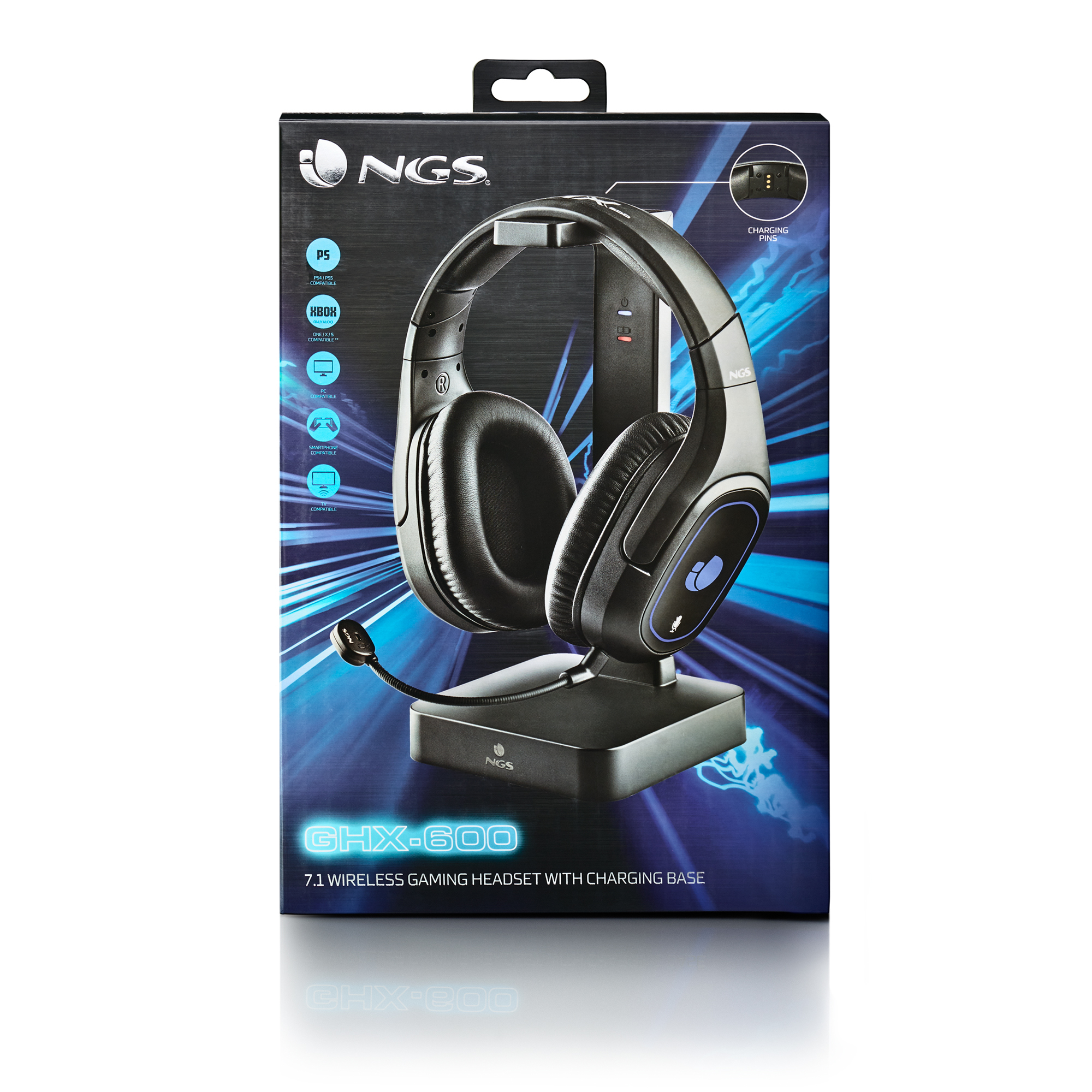 NGS GHX-600 Headset Wired & Wireless Head-band Gaming Micro-USB Black – image 4