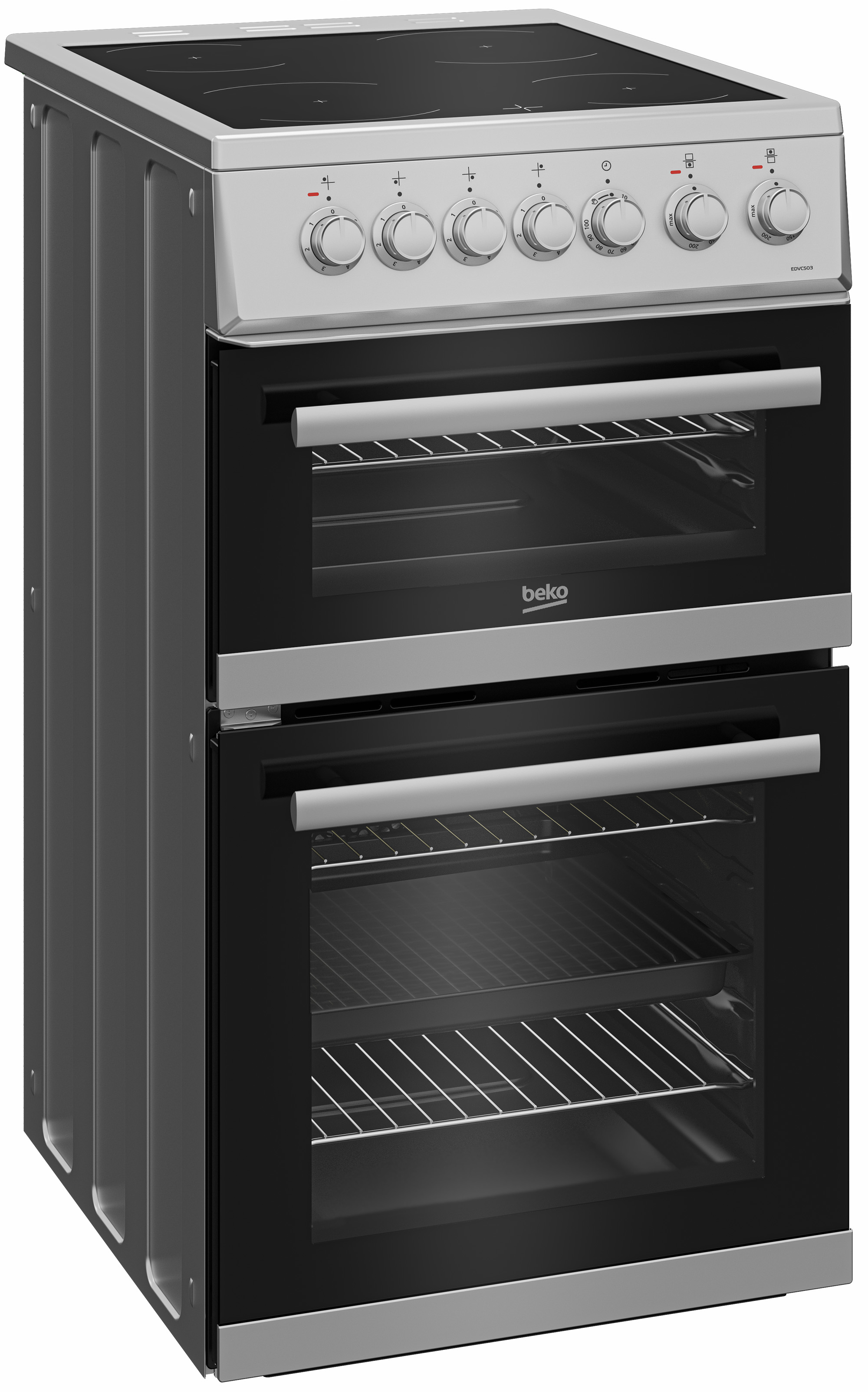 Beko EDVC503S 50cm Double Oven Electric Cooker – image 2