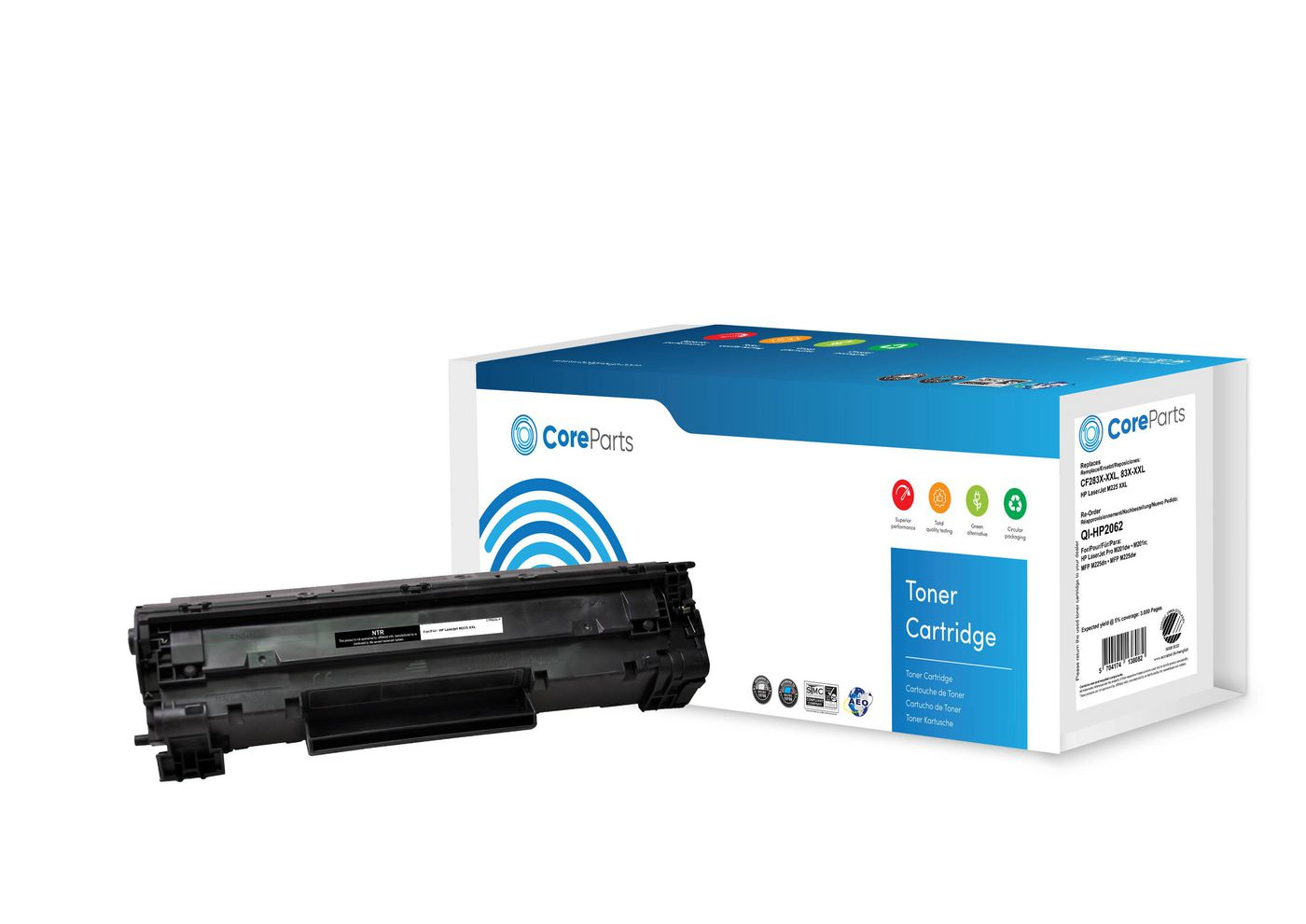 CoreParts Toner Black CF283X-XXL