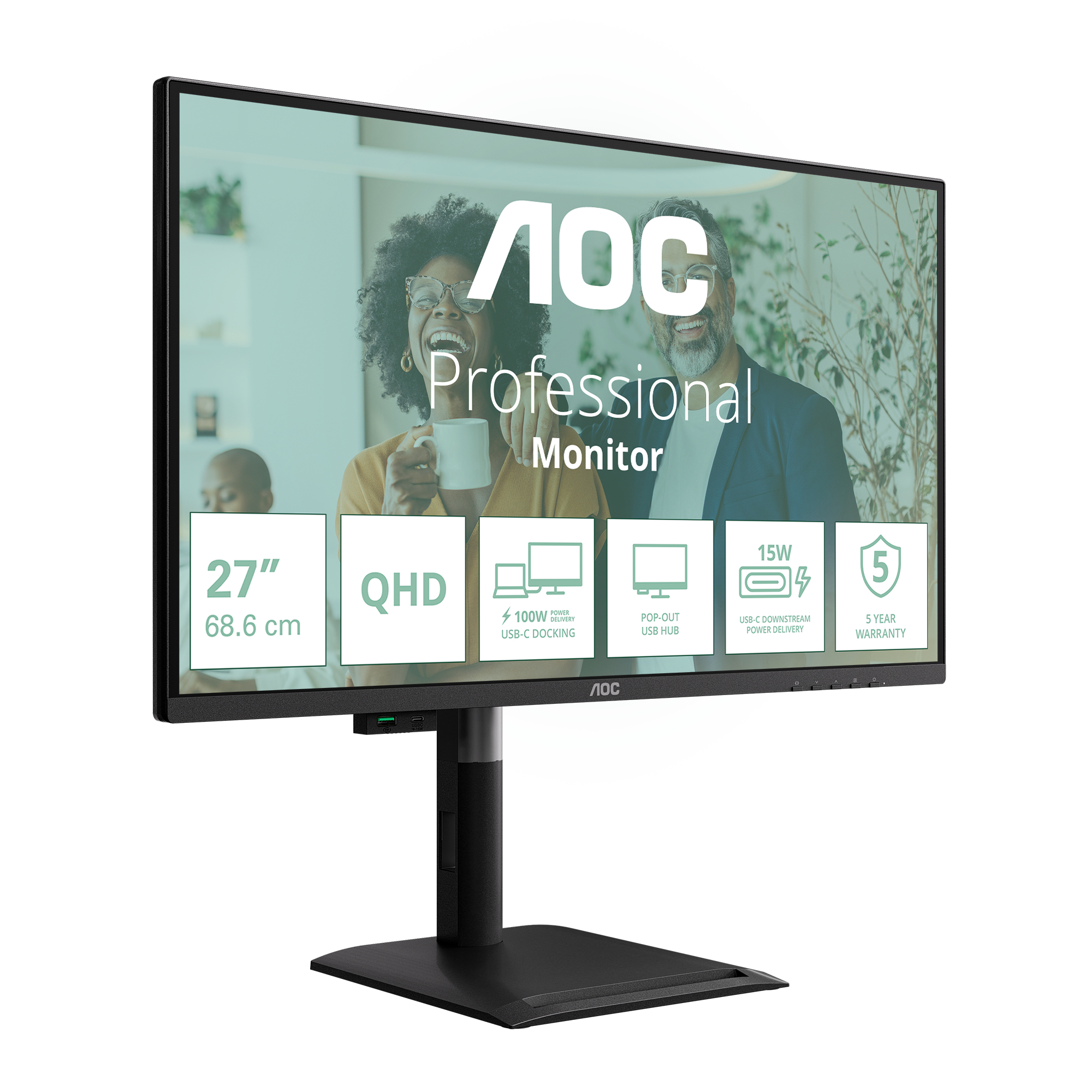 AOC Q27P4CV computer monitor – image 2