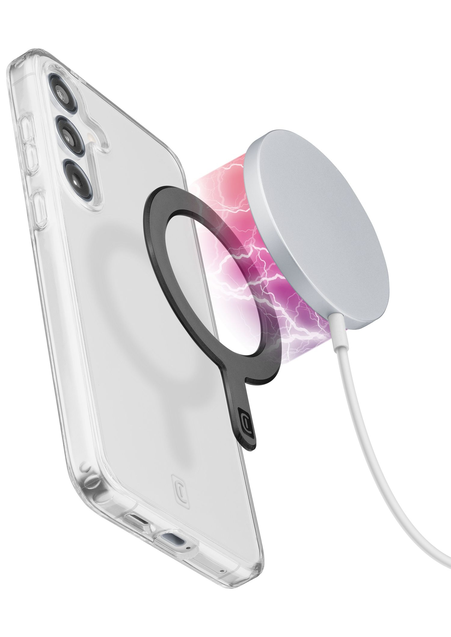 Soporte móvil - CellularLine MAGADAPTERK, Para MagSafe, Negro