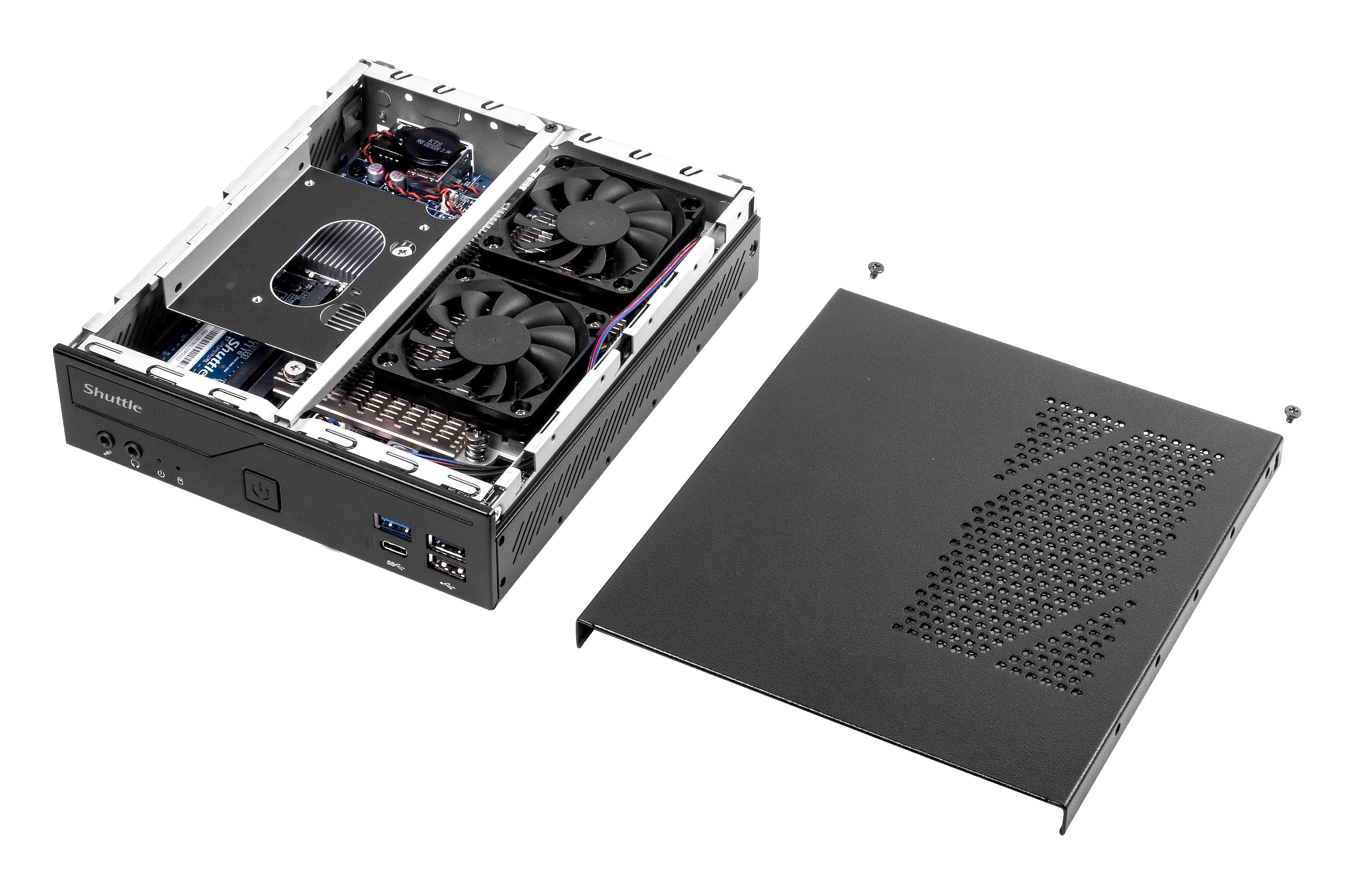 Shuttle Slim PC DH610S , S1700, 1x HDMI, 1x DP , 1x 2.5″, 2x M.2, 1x LAN (Intel 1G), 24/7 permanent operation, incl. VESA image 6