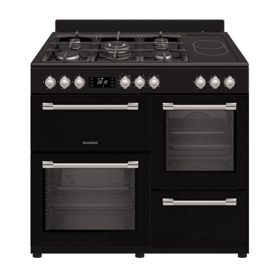 Rosieres RG4E1060CMB/E cooker Freestanding cooker Electric Black