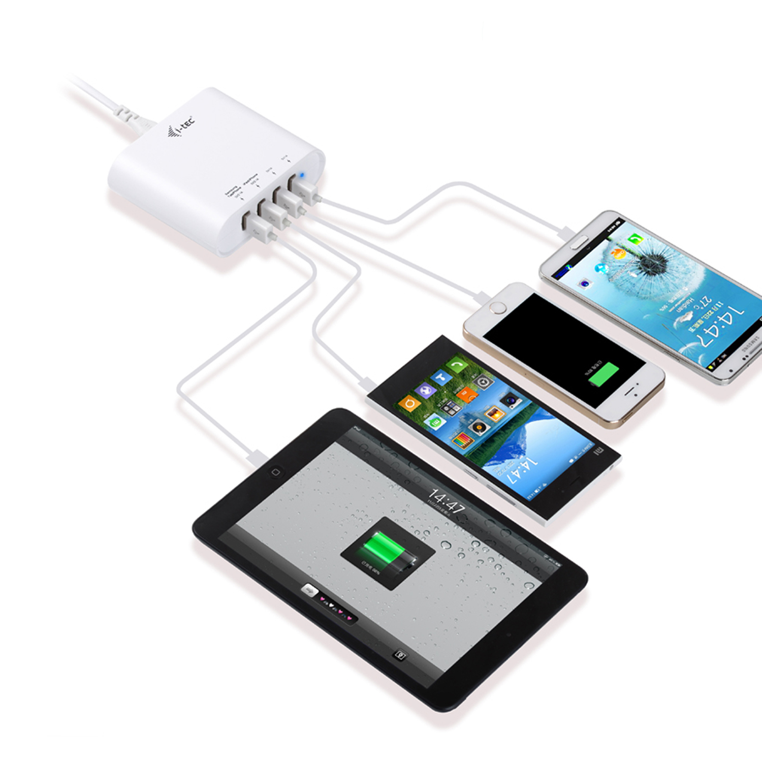 i-tec CHARGER4C mobile device charger Digital camera, GPS, Mobile phone, MP3, Smartphone, Tablet White AC Indoor – image 3