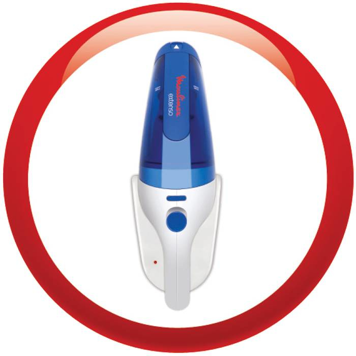 Moulinex Extenso handheld vacuum Blue, White Bagless – image 2