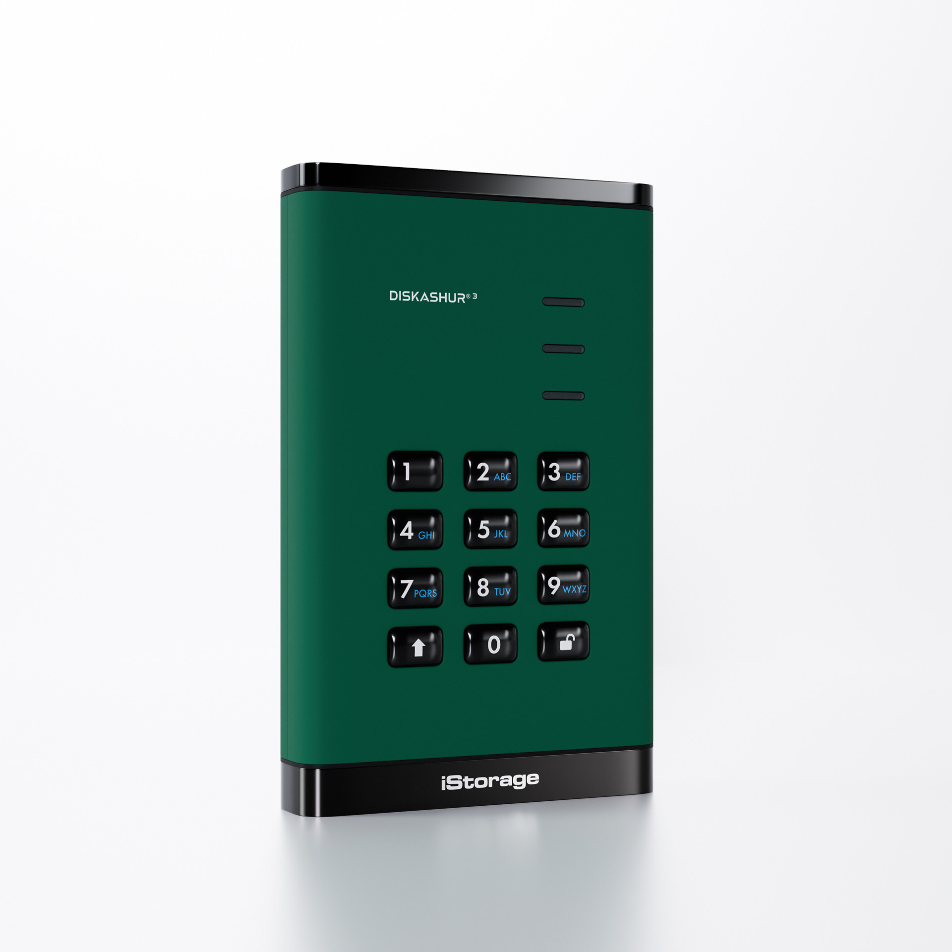 iStorage diskAshur³ HDD 500GB Green | Secure Portable Hard Drive | FIPS 140-3 Level 3 Complaint |Common Criteria EAL 5+ | PIN protected | AES-XTS 256-bit hardware encryption | GDPR, TAA Compliant | Dust/Water Resistant | image 2