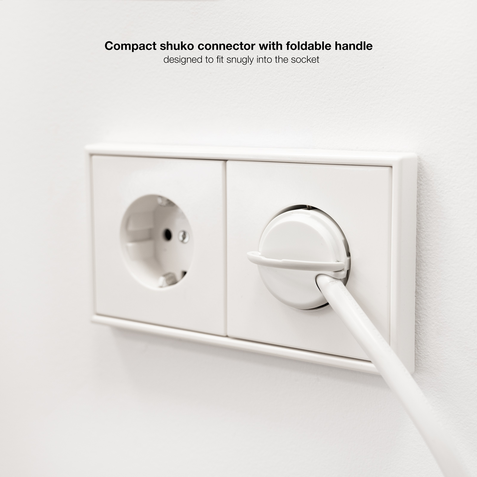 Resim Nanocable 10.37.0011 Beyaz 3 AC Prizli Güç Dağıtımı, PPS, Hızlı Şarj Uzatma Kablosu