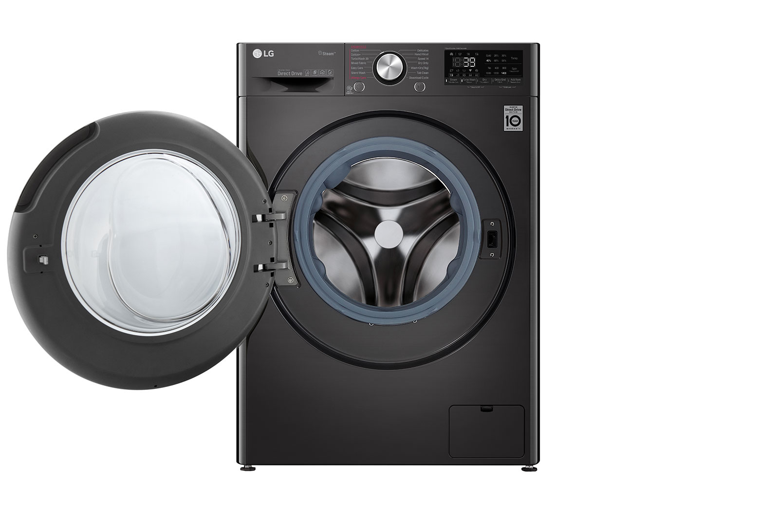 LG F4V9RCP2E washer dryer Freestanding Front-load Black – image 2