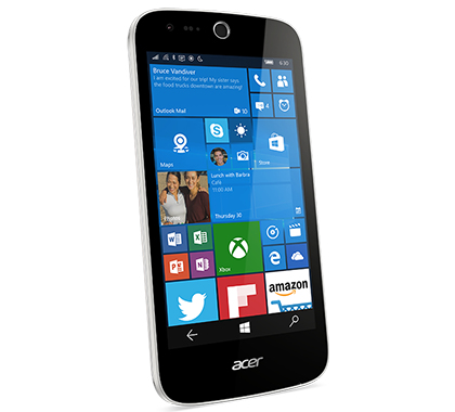 Acer Liquid M330 11.4 cm (4.5") Single SIM Windows 10 4G 1 GB 8 GB 2000 mAh White – image 2