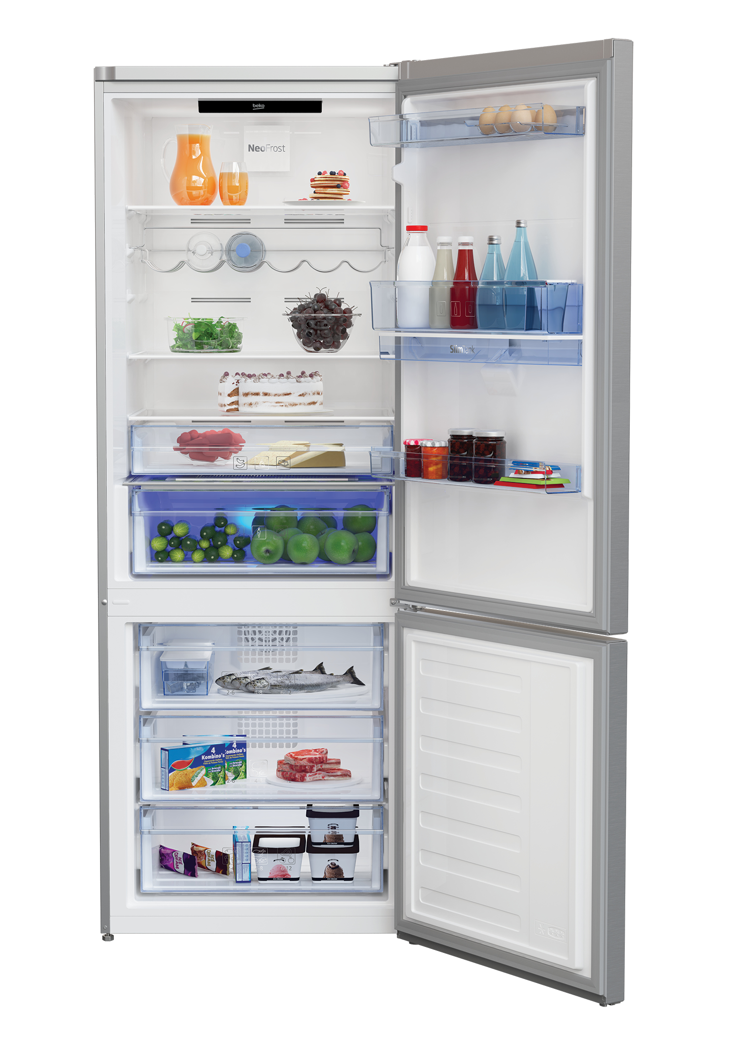 Beko RCNE560E30DZXB fridge-freezer Freestanding – image 3